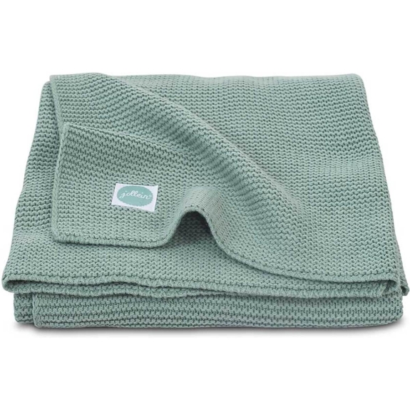 Jollein Basic knit Deken - 75x100cm Forest Green
