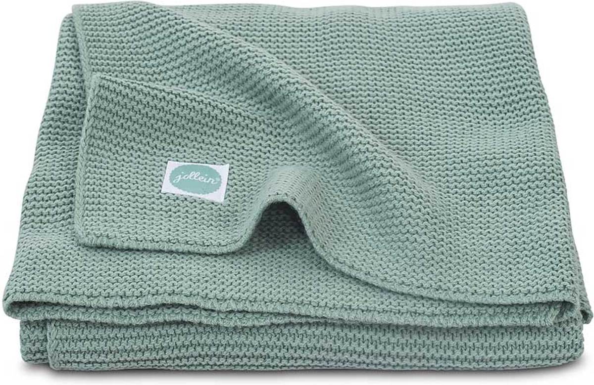 Basic knit Deken - 75x100cm Forest Green