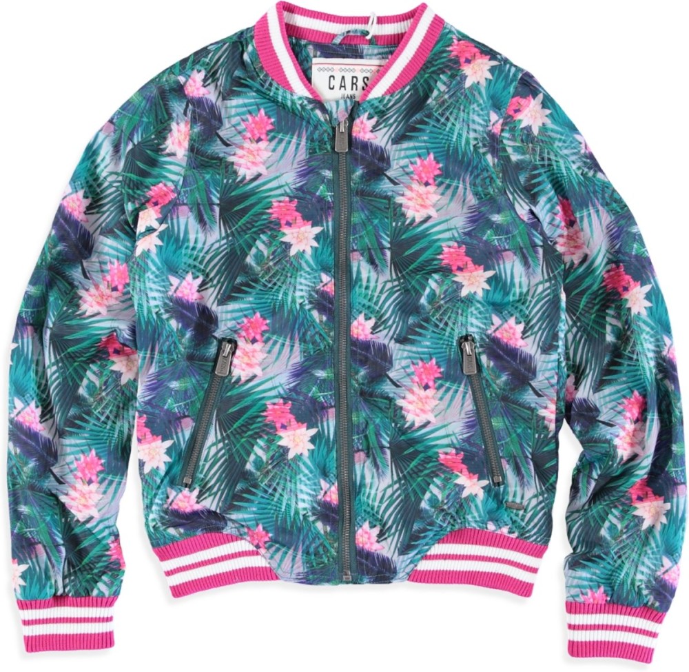 Cars Jeans Zomerjas - Flower Green - Maat 110 - Babyoutlet