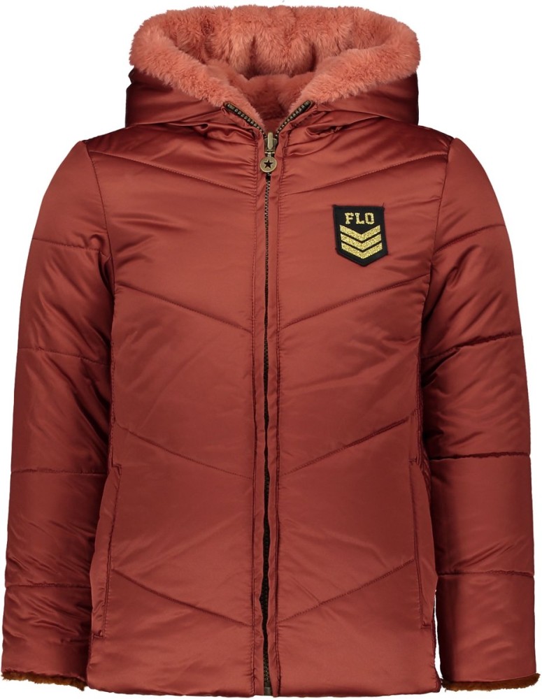 Like flo Reversible winterjas - bruin - Maat 104 - Babyoutlet