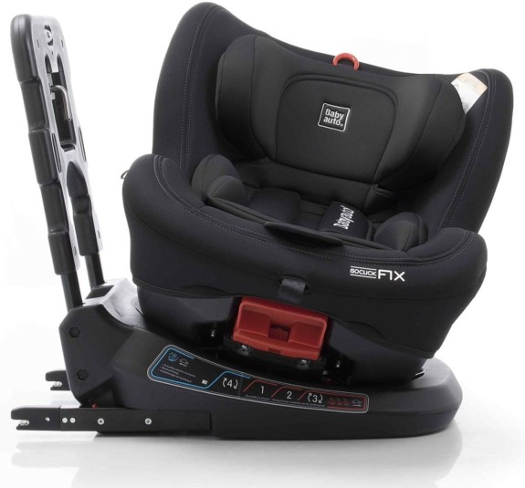 BabyAuto Birofix Autostoel - Black/Black - 360 draaibaar