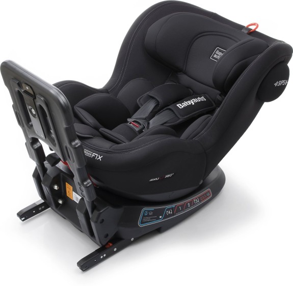 BabyAuto Birofix Autostoel - Black/Black - 360 draaibaar