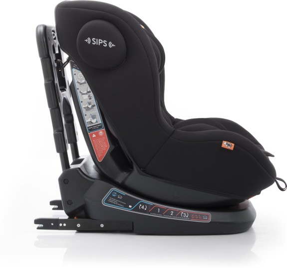 BabyAuto Birofix Autostoel - Black/Black - 360 draaibaar