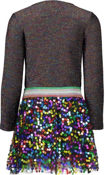 Kidz-Art Jurk met pailletten rok - Maat 110/116