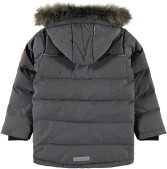 Name it Jongens Winterjas - Dark Grey Melange - Maat 104