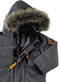 Name it Jongens Winterjas - Dark Grey Melange - Maat 104