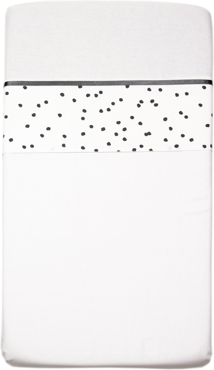 Ledikantlaken Bias Spots Antraciet 100x150