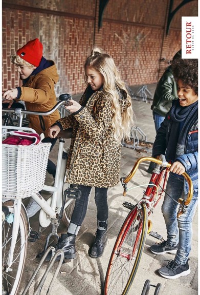 Retour Jeans Meisjes Winterjas - Zand - Maat 170/176