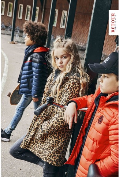 Retour Jeans Meisjes Winterjas - Zand - Maat 170/176