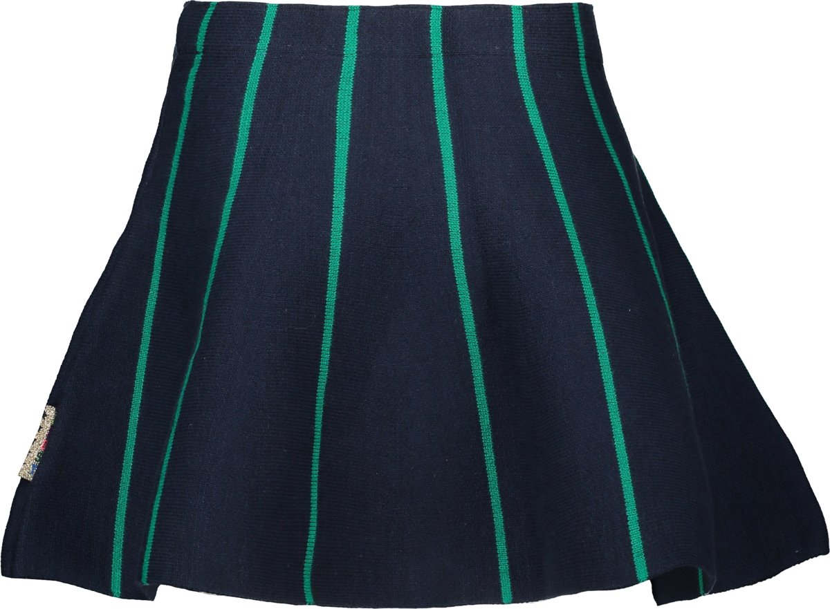 gestreepte rok ink blauw - Maat 122/128 - afbeelding 2