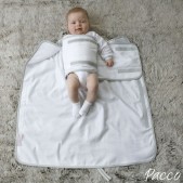 Pacco Piccolo Inbakerdoek Summer - 4-7 kg - wit