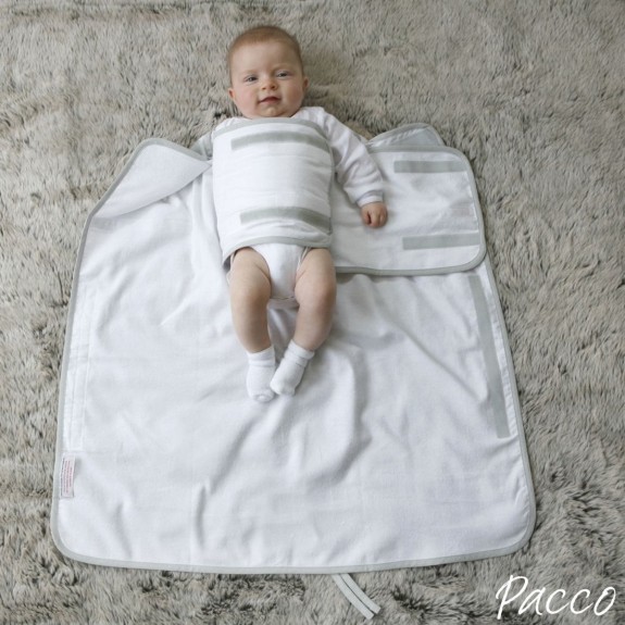 Pacco Piccolo Inbakerdoek Summer - 4-7 kg - wit