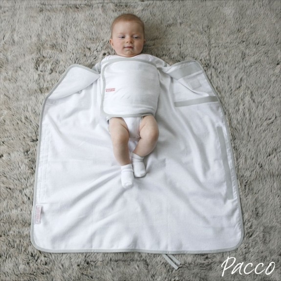 Pacco Piccolo Inbakerdoek Summer - 4-7 kg - wit