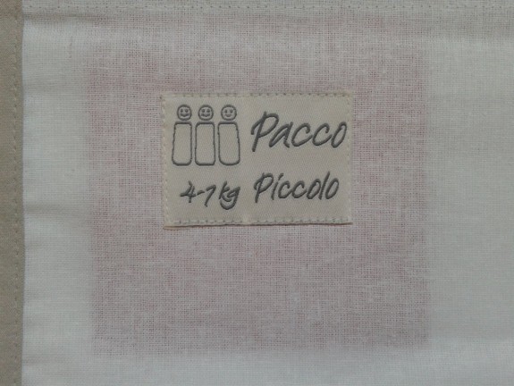 Pacco Piccolo Inbakerdoek Summer - 4-7 kg - wit