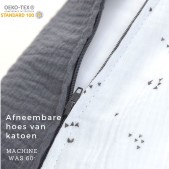 Snoozzz voedingskussen wasbare hoes Momo - 185 cm