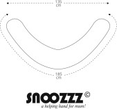 Snoozzz voedingskussen wasbare hoes Momo - 185 cm