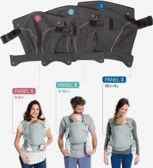 Babylonia draagzak - Flexia - Deep grey - One size