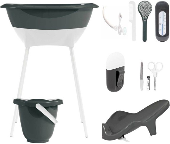LUMA Bad- en verzorgingsset - Dark Grey
