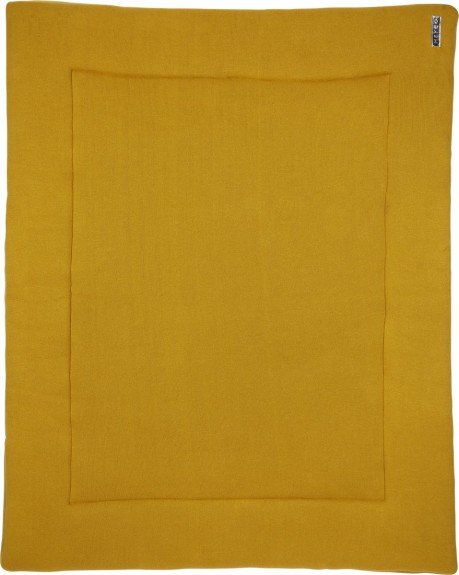 Meyco boxkleed Knit basic - okergeel