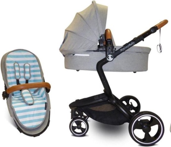 Mycosybaby combi kinderwagen 2-in-1 Grijs