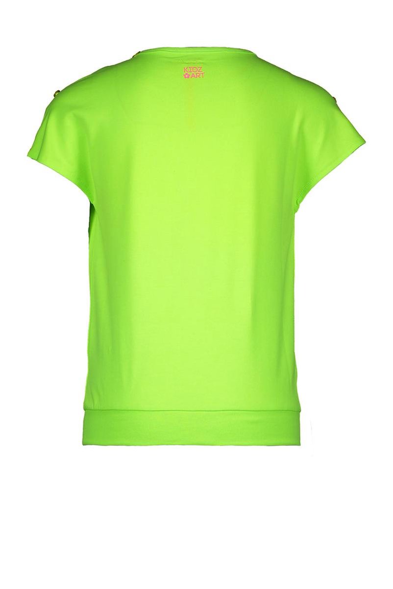 shirt kakatoe- Lime - Maat 134/140 - afbeelding 2