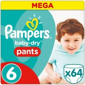 Pampers Baby-Dry Pants Luierbroekjes - Maat 6 (Extra Lar