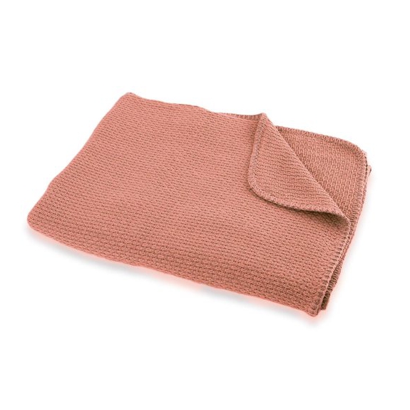 Briljant baby Pique Zomer Ledikantdeken Grey Pink 100x15