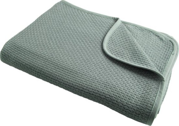 Briljant baby Pique Zomer Ledikantdeken stone green 100x