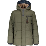 parka met capuchon grijsgroen - Maat 158/164