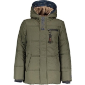 Bellaire parka met capuchon grijsgroen - Maat 158/164
