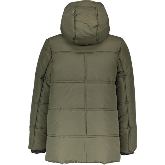 Bellaire parka met capuchon grijsgroen - Maat 158/164