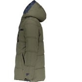 Bellaire parka met capuchon grijsgroen - Maat 158/164