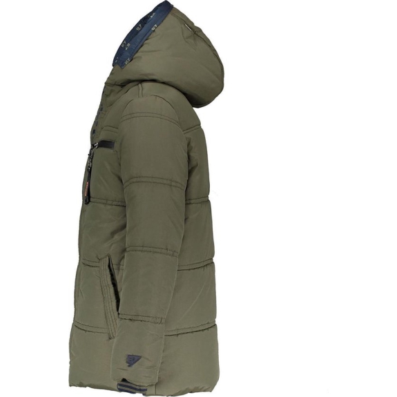 Bellaire parka met capuchon grijsgroen - Maat 158/164