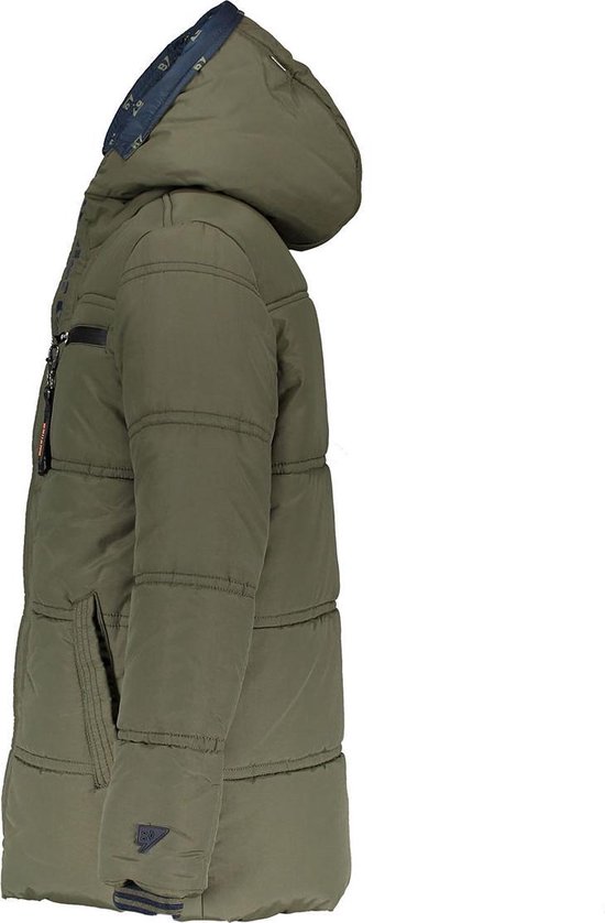 parka met capuchon grijsgroen - Maat 158/164 - afbeelding 3