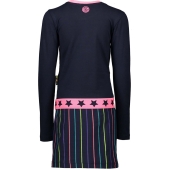 B.Nosy Meisjes jurk - ink blauw - Maat 98/104
