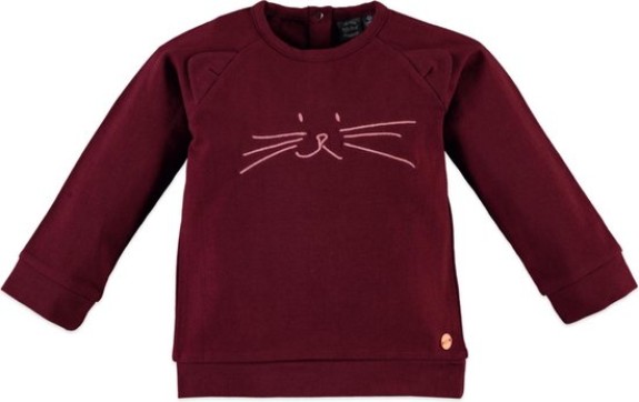 Babyface T-shirt - Donker Rood - Maat 86