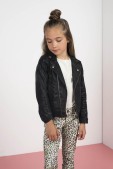 Like Flo Imi leer biker jasje Meisjes Jack- Maat 152