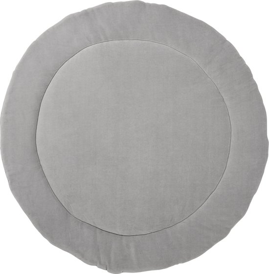 boxkleed rond - Knit basic grijs melange