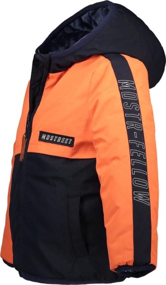 Moodstreet Sportjas - Blauw/Oranje- Maat 134/140