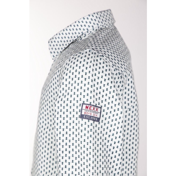 Mexx Jongens Overhemd-Green print-maat 140