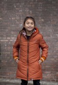 Moodstreet Meisjes Winterjas - Rust - Maat 122/128