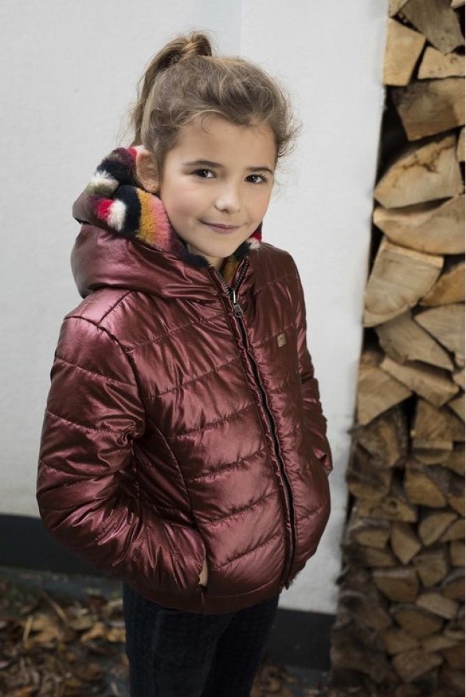 Like flo Winterjas reversible brons - Maat 128 - Babyoutlet