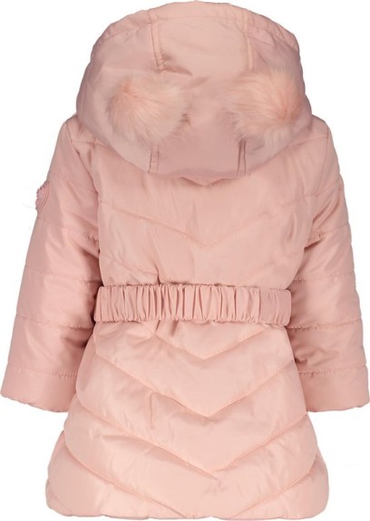 Le Chic Meisjes Luxe Winterjas - Roze - Maat 86