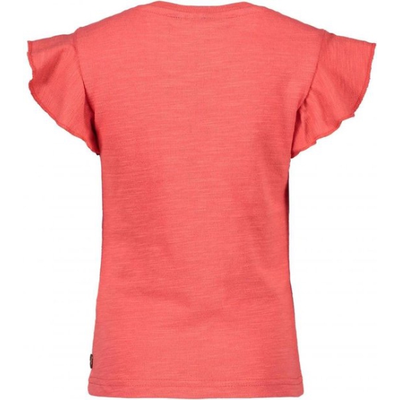 Like Flo shirt slub jersey ruffle top - Maat 98