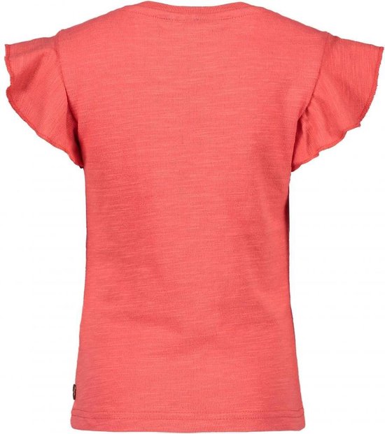 shirt slub jersey ruffle top - Maat 98 - afbeelding 2