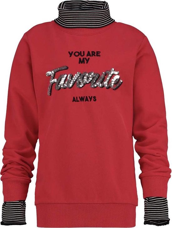 Meisjes Sweatshirt - Classic Red - Maat 164