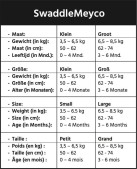 Meyco Swaddle Inbakerdoek 2-pack 0-3 mnd - Panter grijs