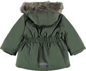 Name it Donkergroene Parka Winterjas bontkraag - Maat 98