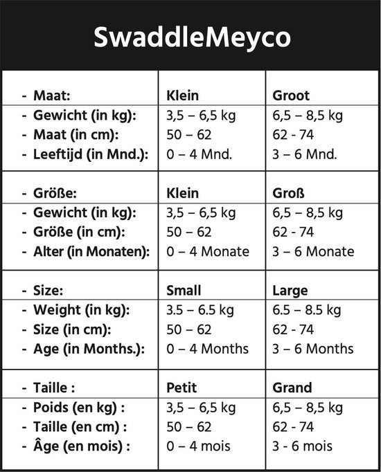 Inbakerdoek 0-3 mnd - Animal/Uni wit - 2 stuks - afbeelding 3