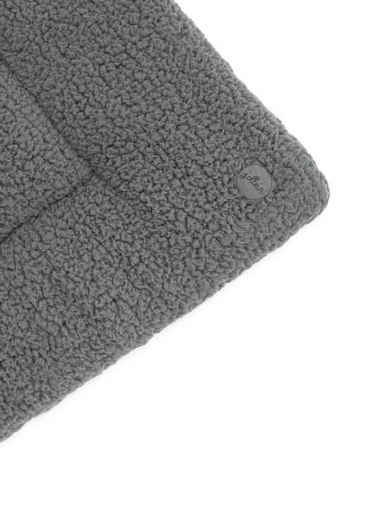Boxkleed Teddy 80x100cm - storm grey - afbeelding 3